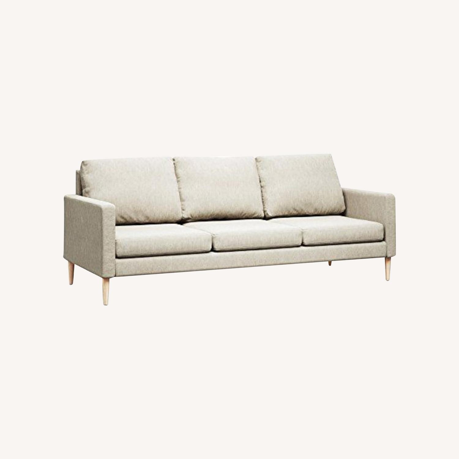 Campaign 86-Inch Brushed Weave Sofa, Oatmeal - image-0