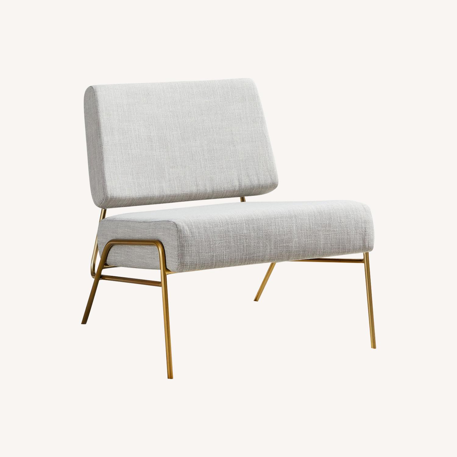 West Elm Wire Frame Slipper Chair - image-0