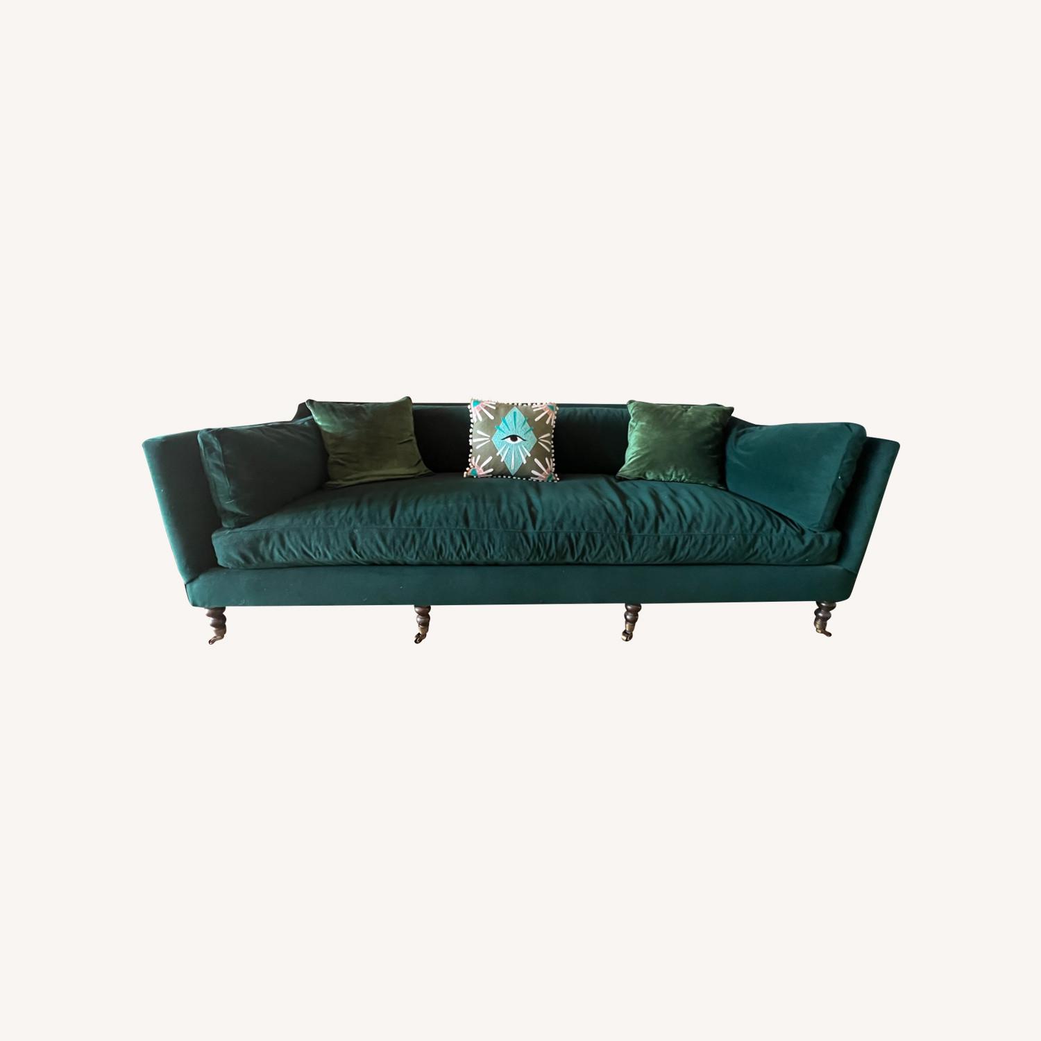 Lulu & Georgia Green Fabienne Sofa 90" - image-0