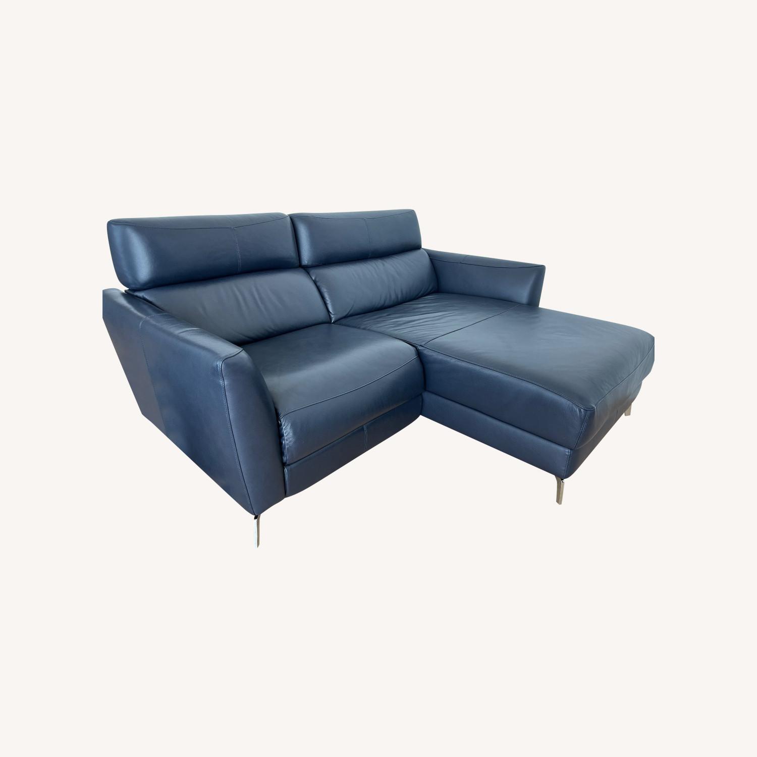 Natuzzi Stan Leather Sofa - image-0