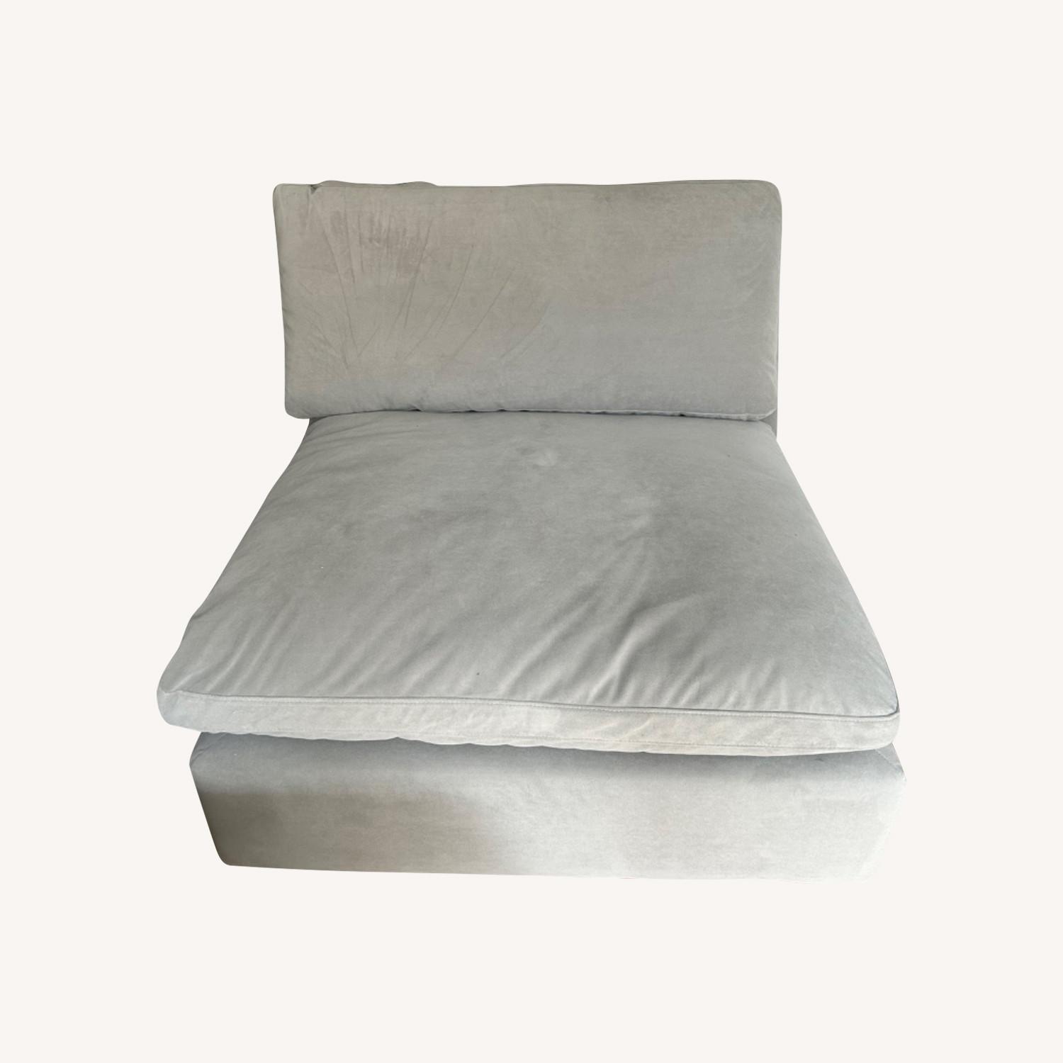 Ashley Furniture Sophie Grey Armless Chair - image-0