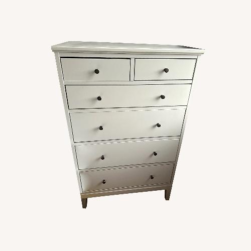 Ikea Hemnes Tall Narrow White Dresser AptDeco