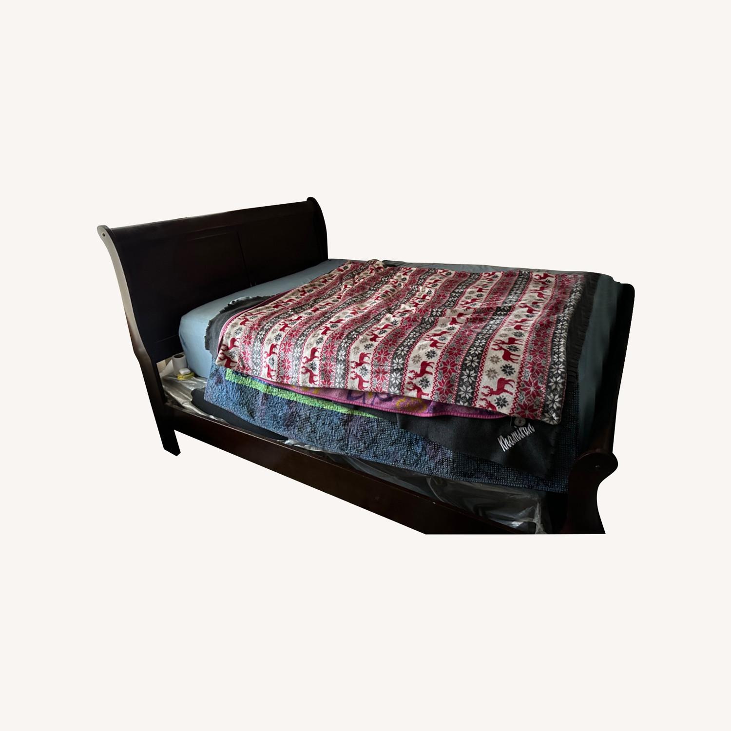 Wooden Full Size Bed Frame - image-0