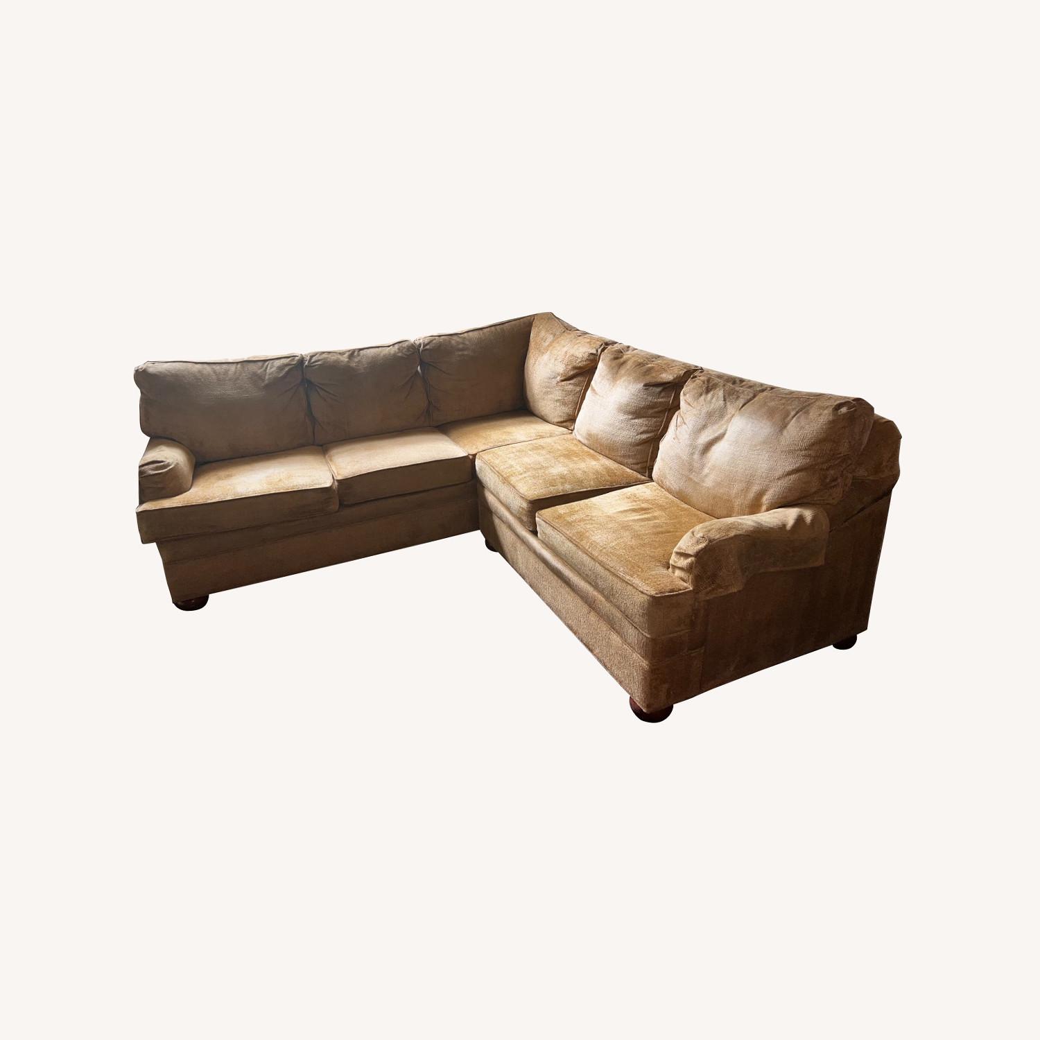 Mustard Sectional Couch - image-0