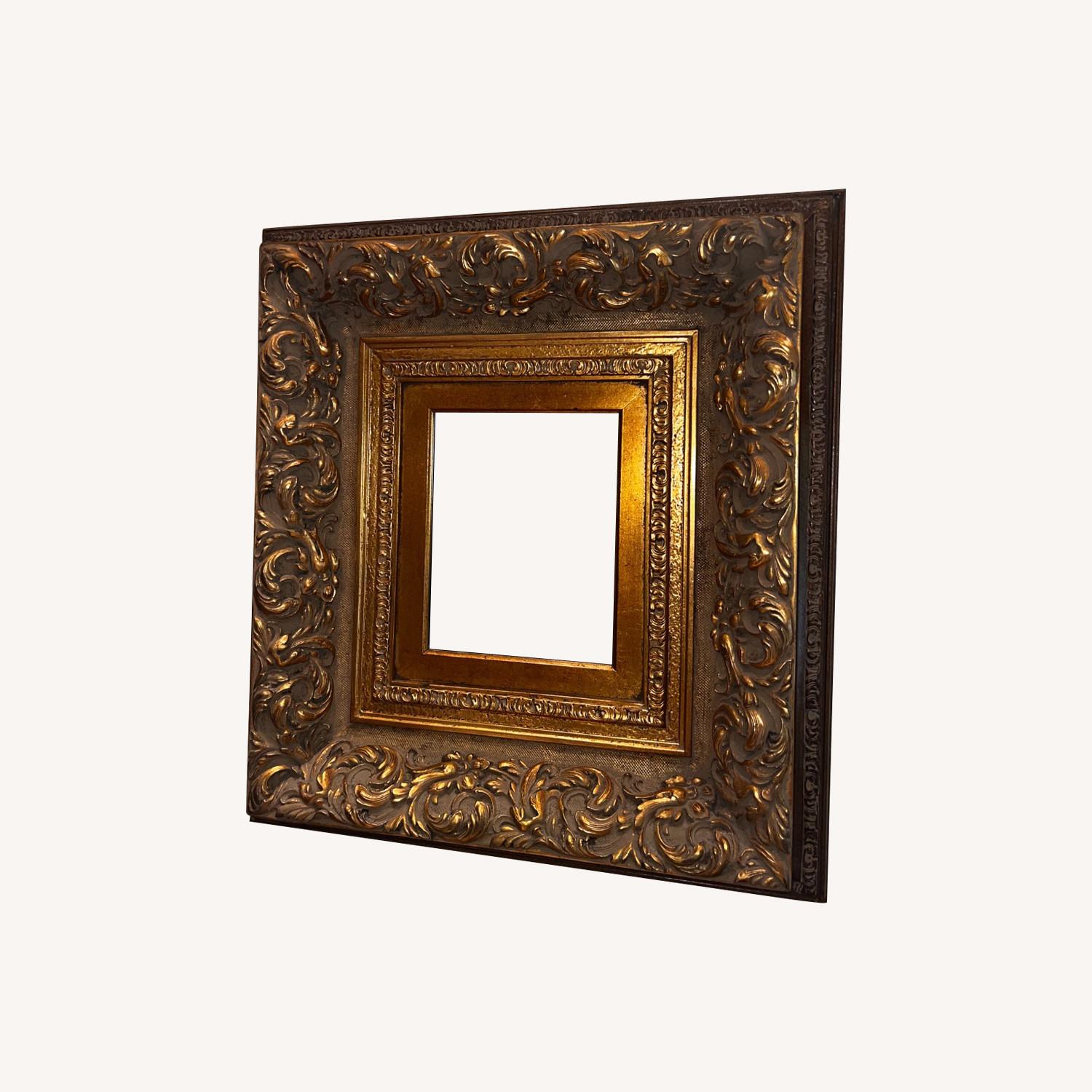 Vintage Square Gold Mirror - image-0