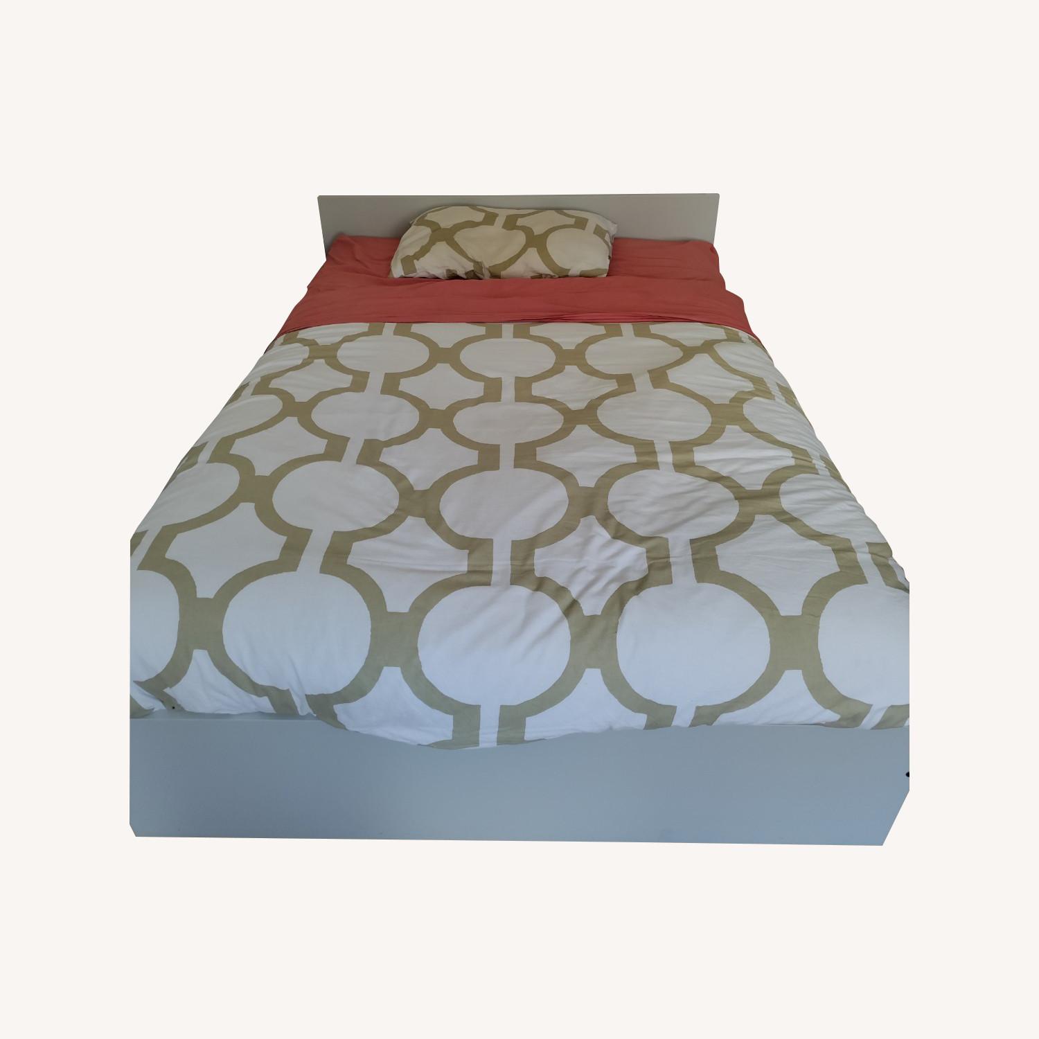 IKEA GURSKEN Bed Frame with Headboard AptDeco