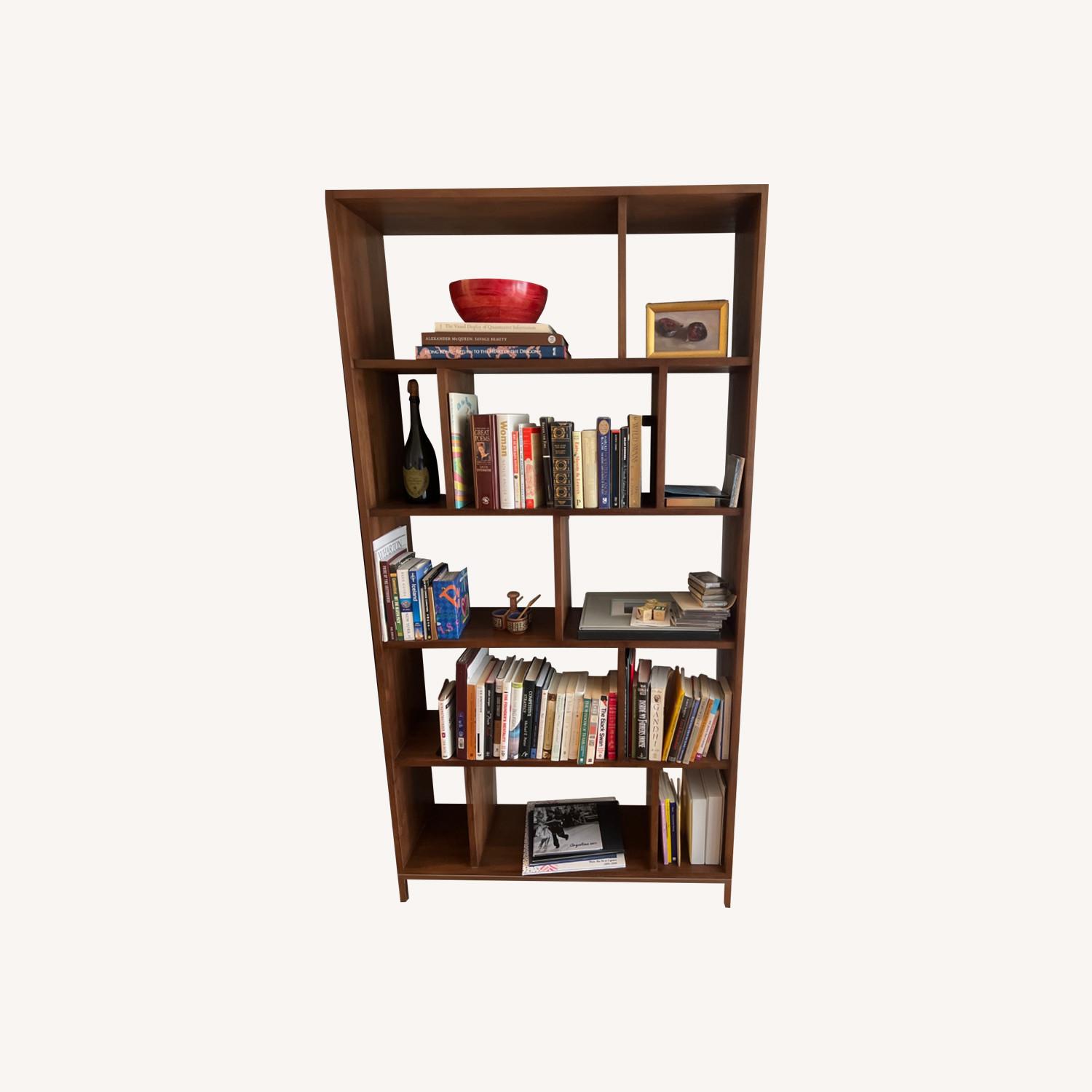Mid-century Modern Solid Teak Bookcase - image-0