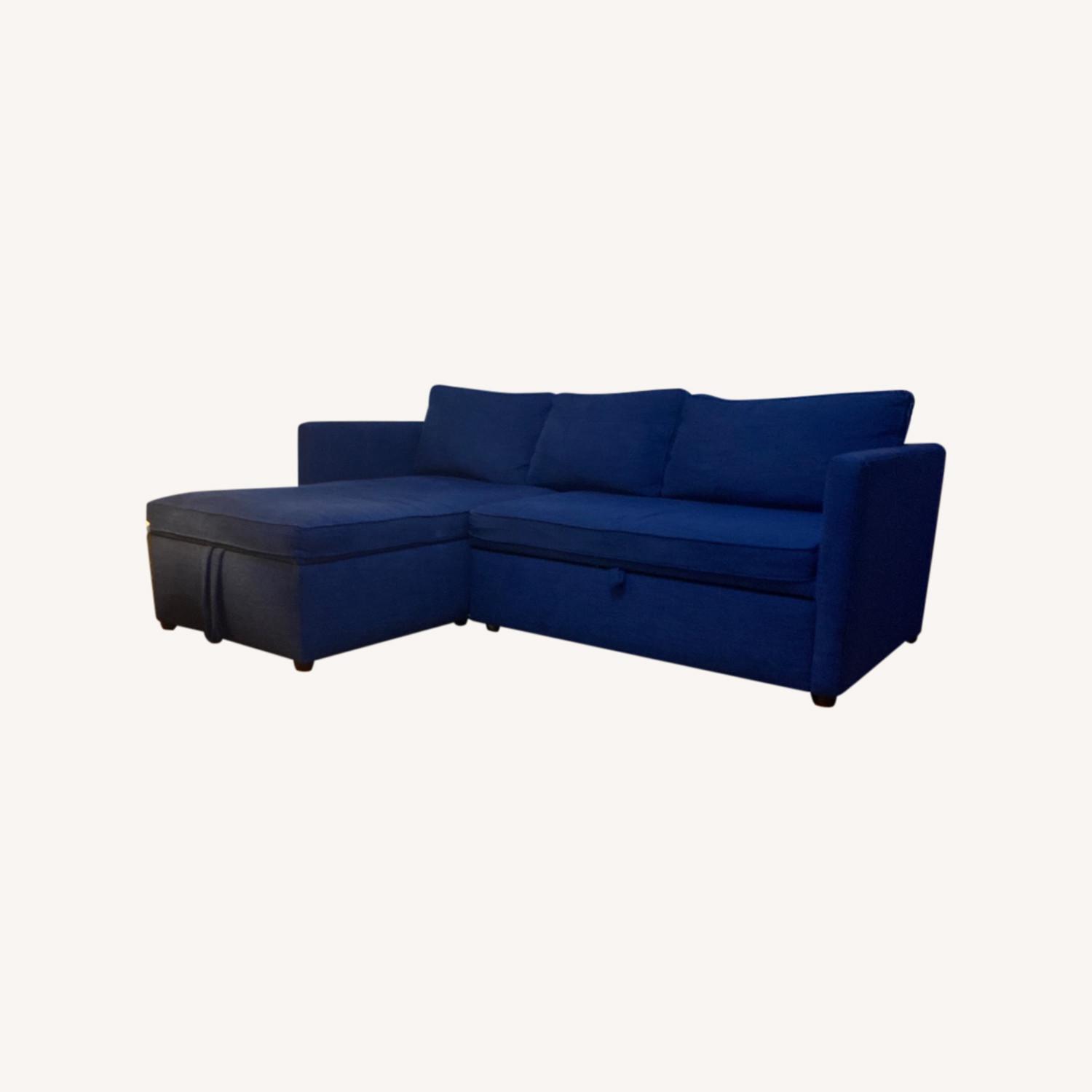West Elm Sleeper Storage Sectional - image-0
