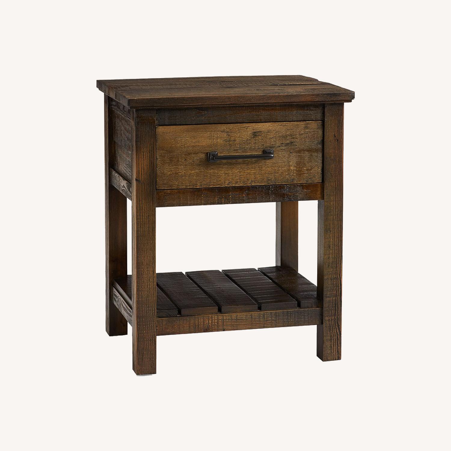 Pottery Barn Paulsen Reclaimed Wood Nightstand AptDeco