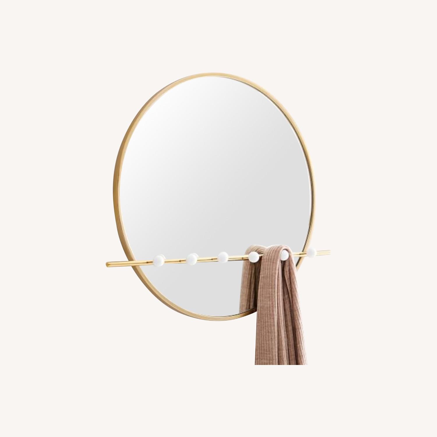 West Elm Moon Hook Wall Mirror AptDeco