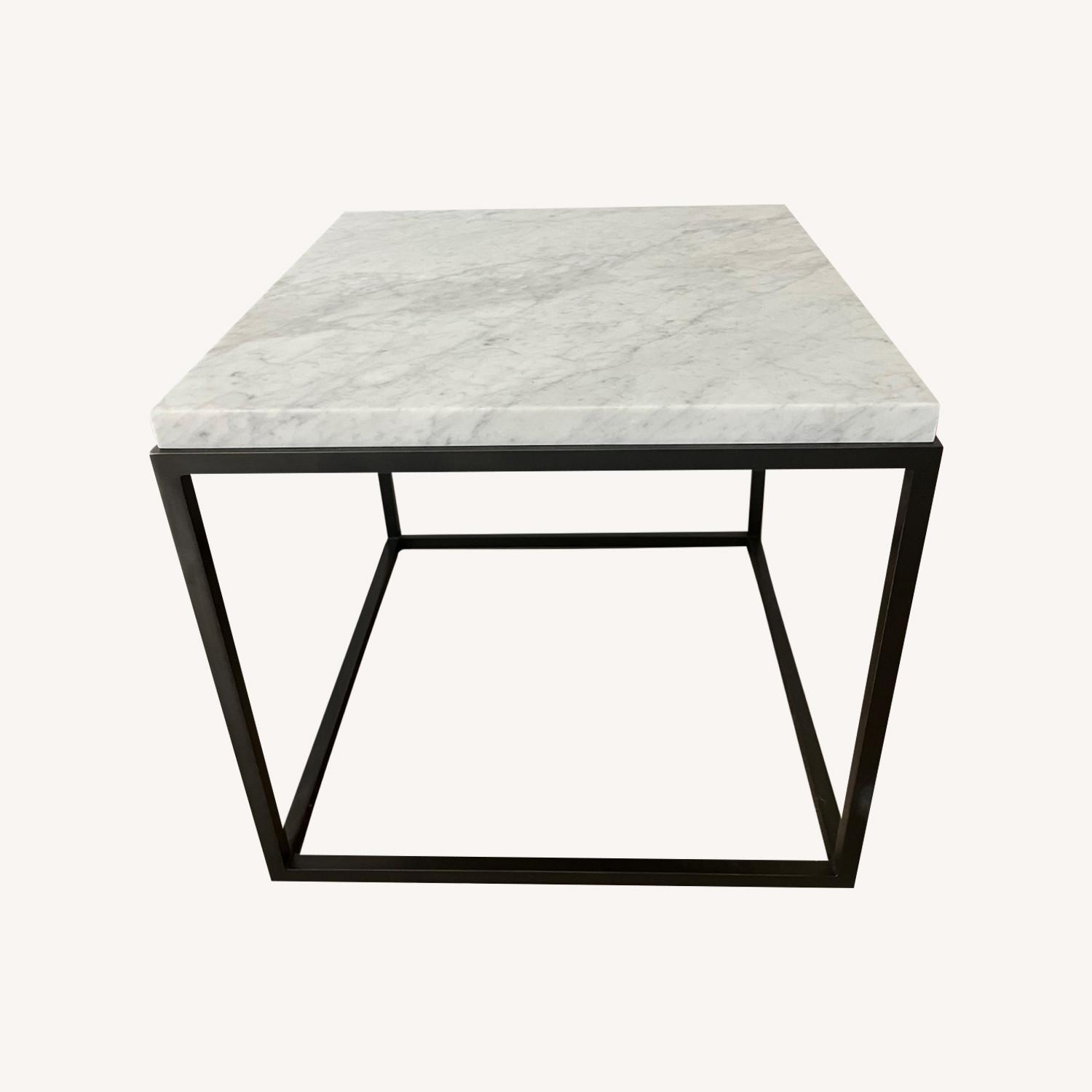 Restoration Hardware Nicholas Marble Square Side Table AptDeco