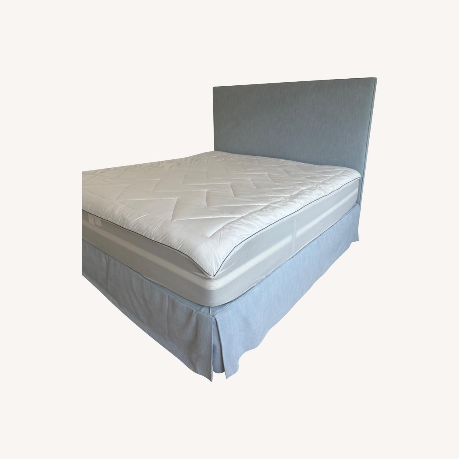 Headboard & Bedskirt in Serena & Lily Coastal Blue - image-0