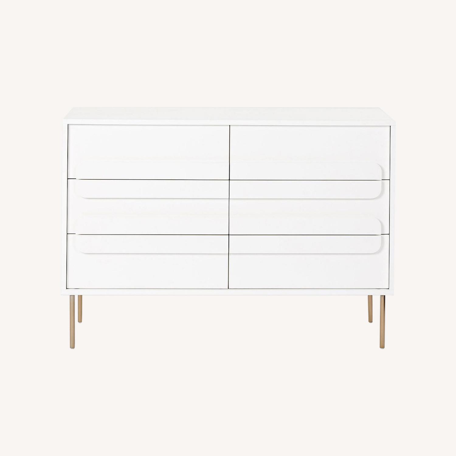 West Elm Gemini Dresser (White) - image-0