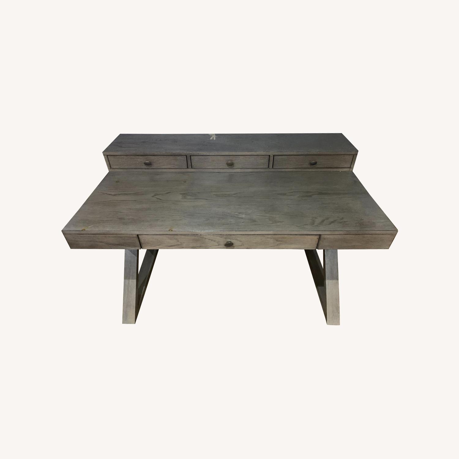 Crate & Barrel Greydon Leg Wood Desk AptDeco