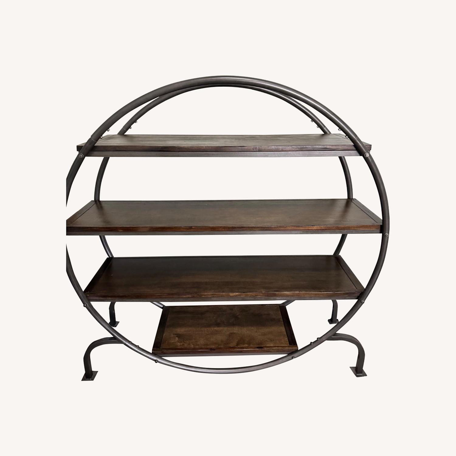 Round Metal Bookshelf - image-0