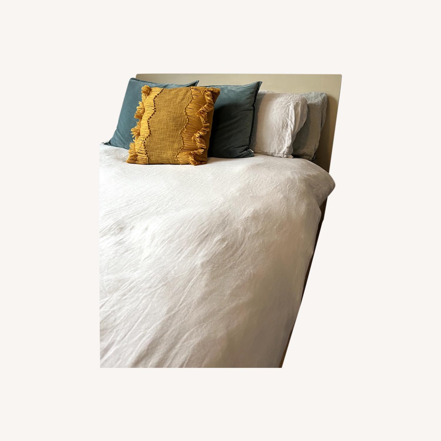 IKEA Painted Malm Full Bed (Cream Chalk Paint) AptDeco