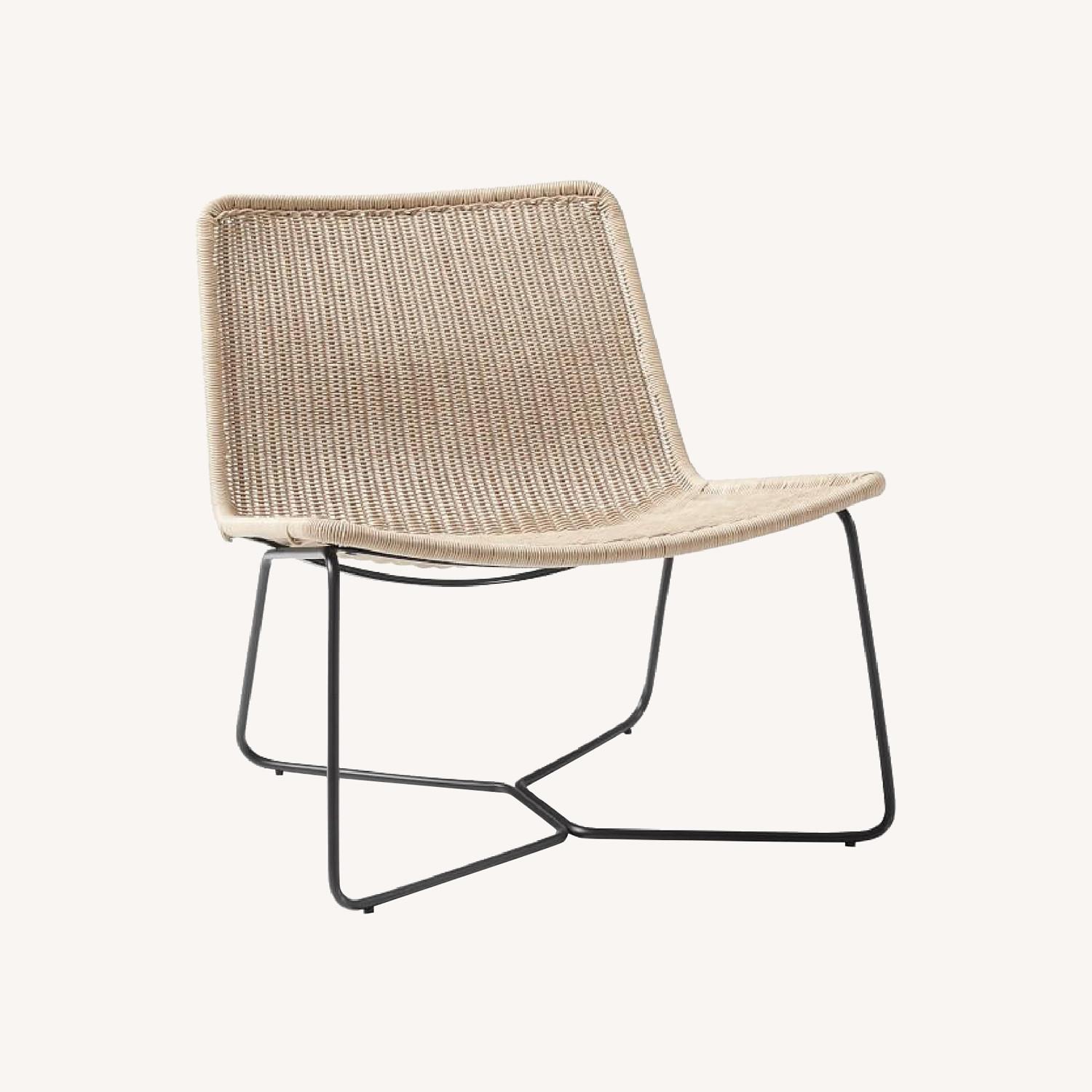 West Elm Slope Outdoor Lounge Chair AptDeco