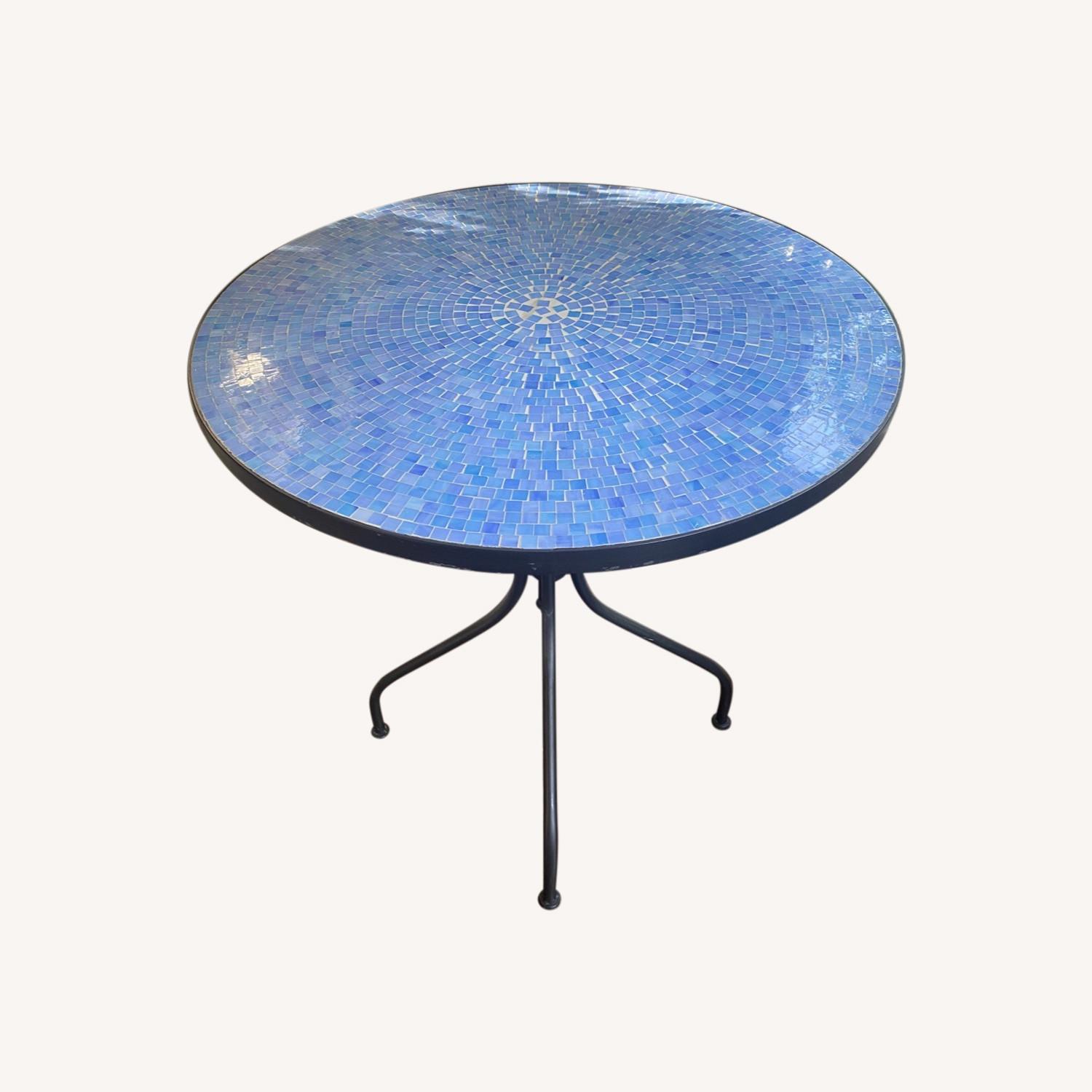 Blue Bistro Table - image-0