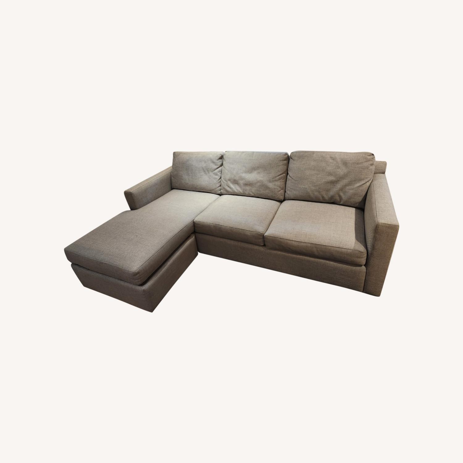 Crate & Barrel Barrett Sectional Sleeper Sofa - image-0