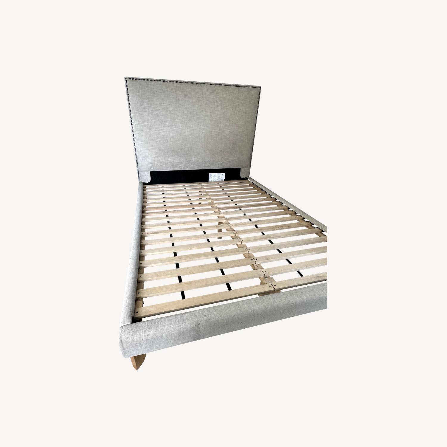 West Elm Tapered Nailhead Queen Bed - image-0