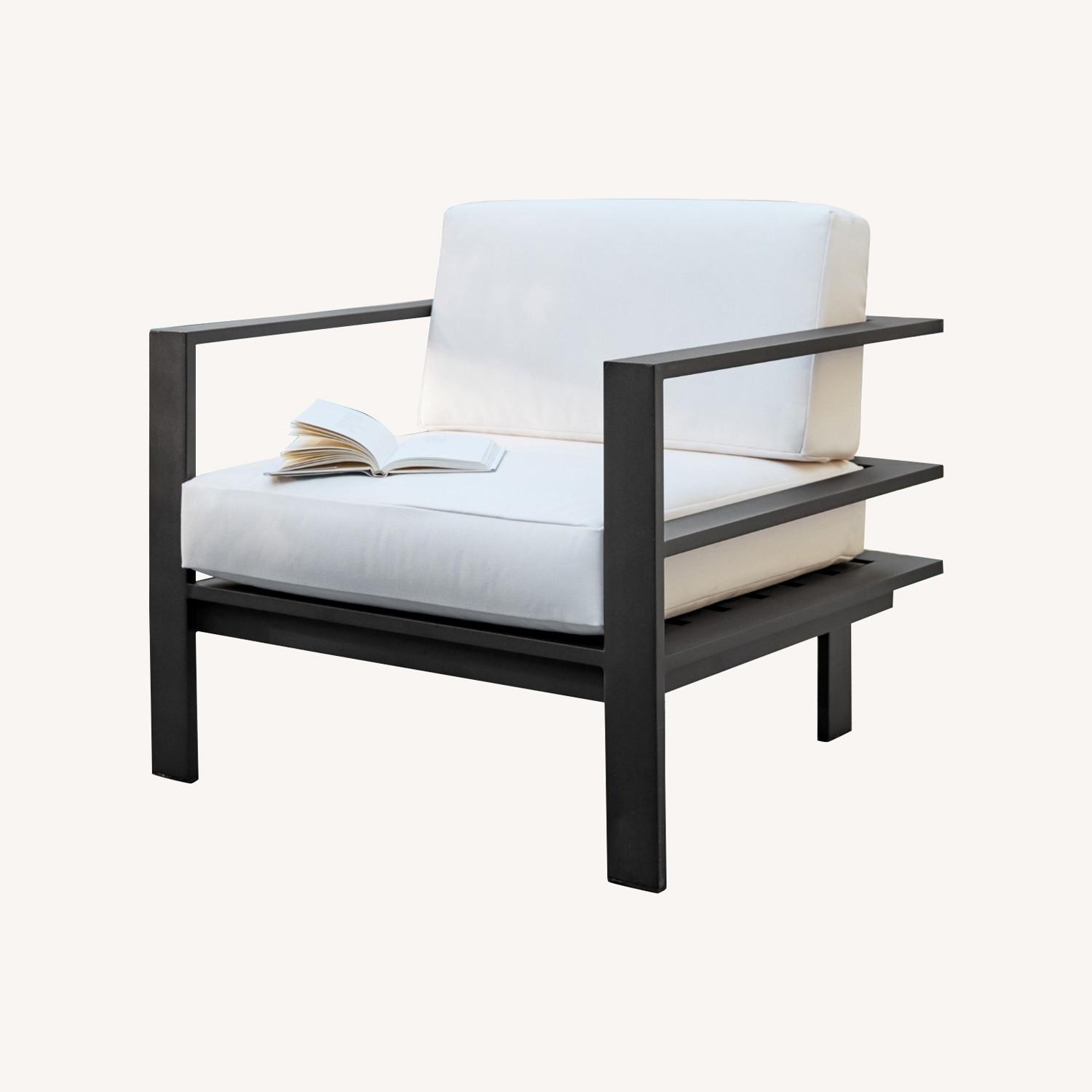 Williams Sonoma Ojai Outdoor Metal Club Chair - image-0