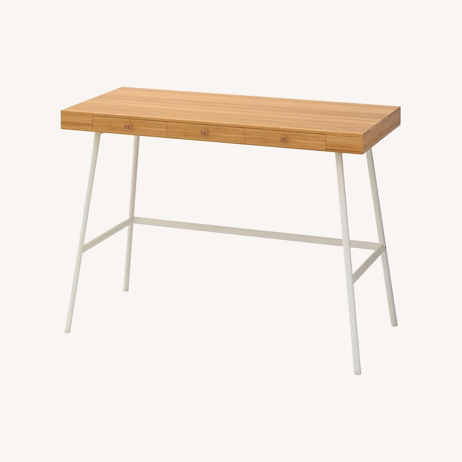 IKEA Lillasen Bamboo Desk - image-0
