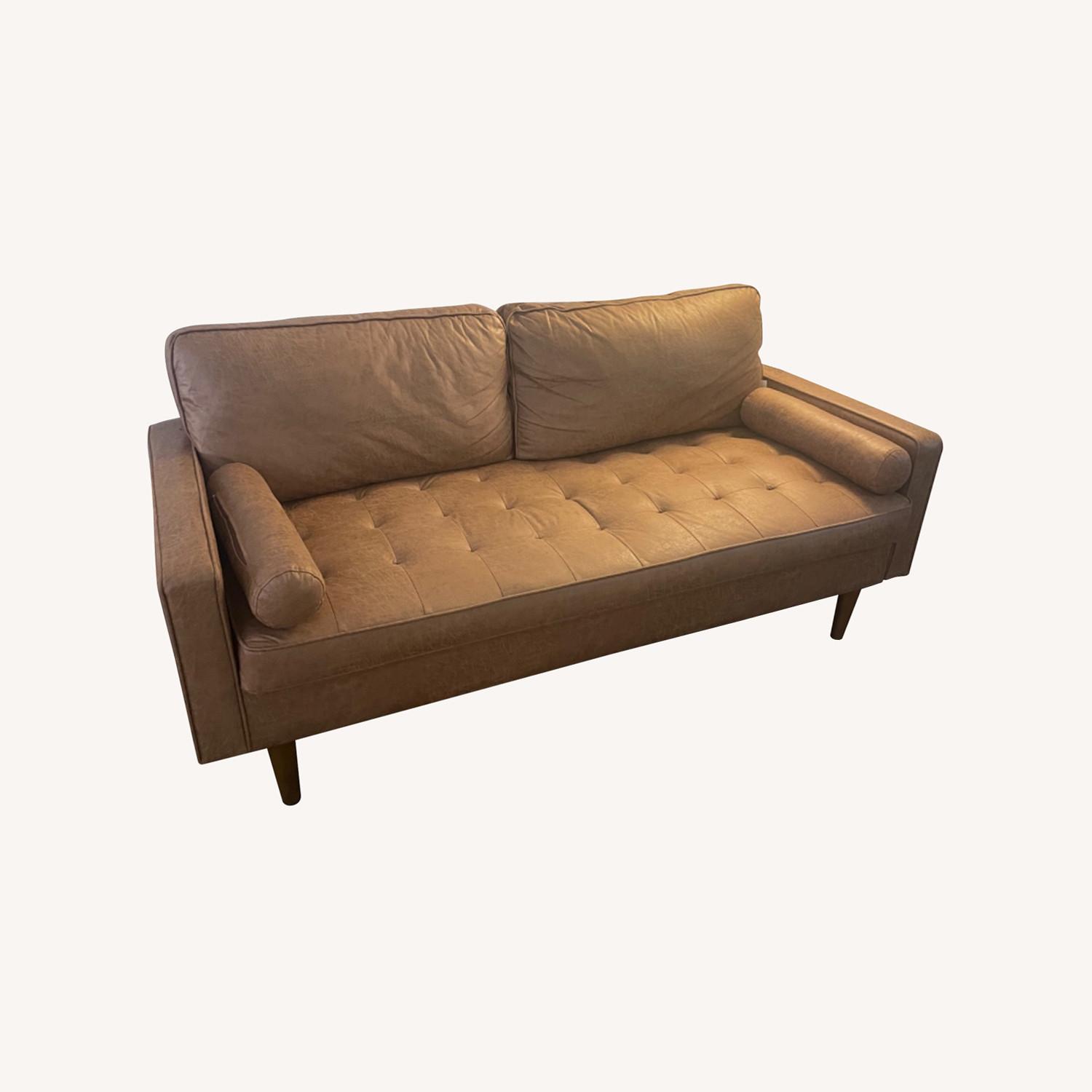 Wayfair Faux Leather Couch - image-0
