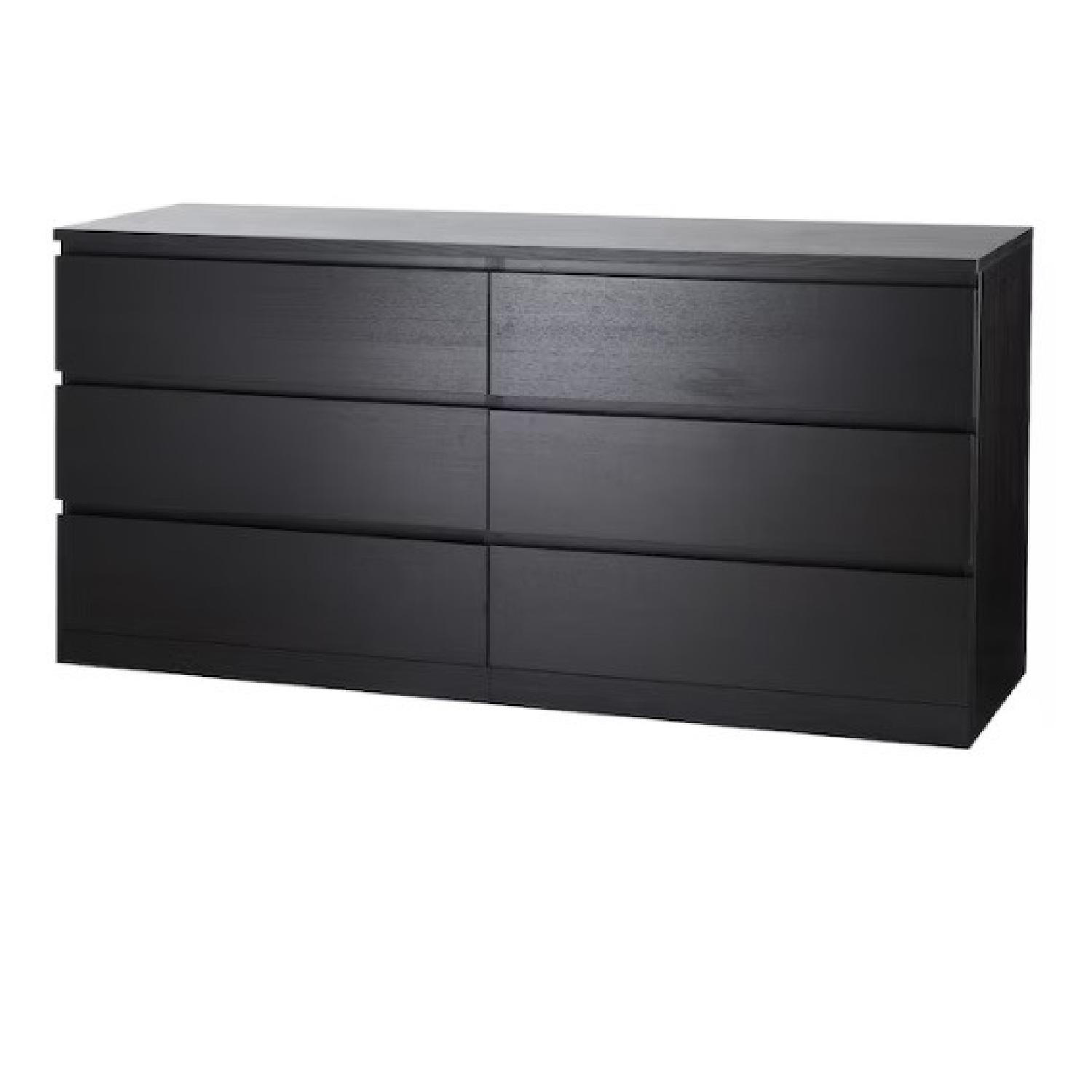 IKEA 6-drawer Dresser, Black-brown - image-5