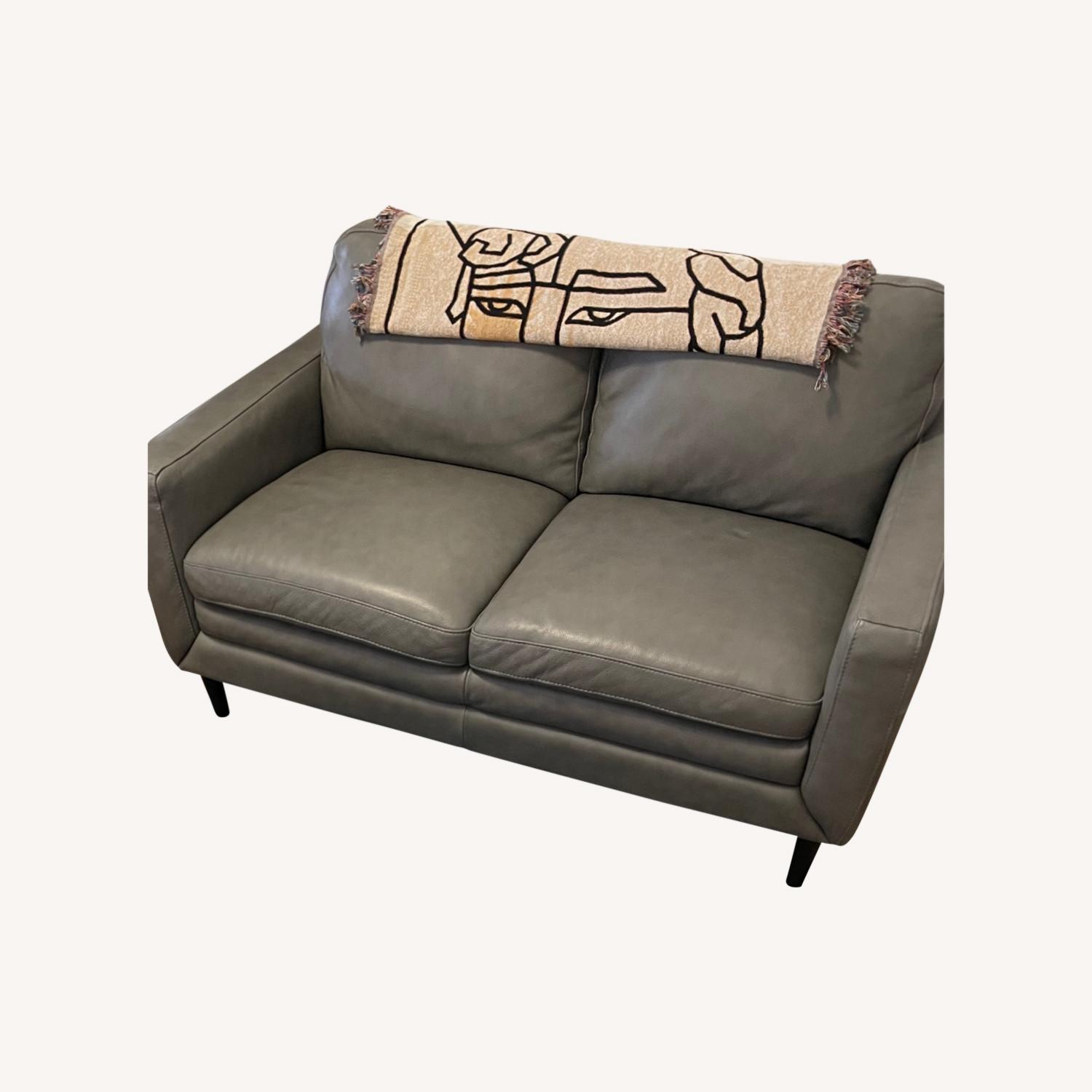 Macy's Leather Couch AptDeco