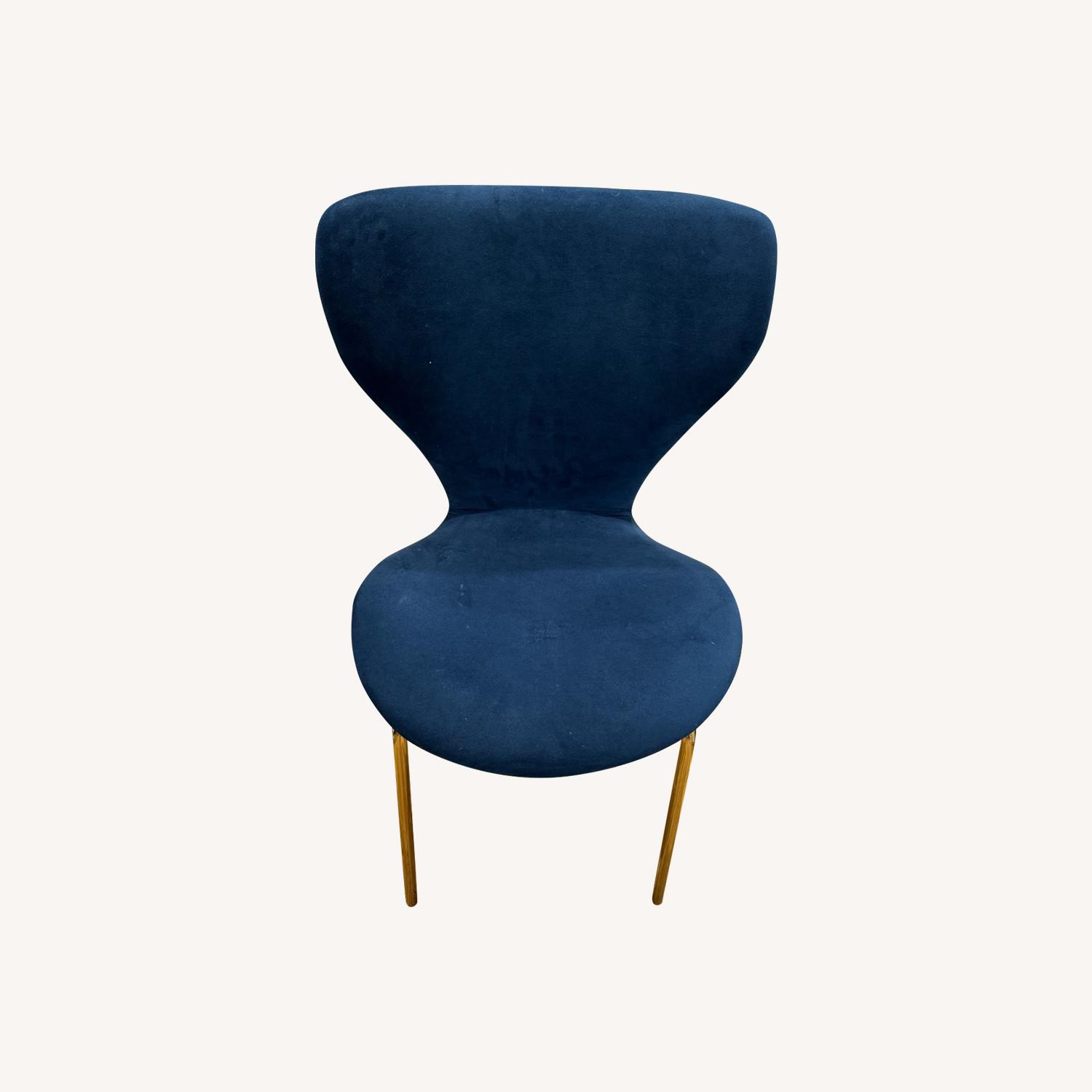 Navy Blue Accent Chair AptDeco