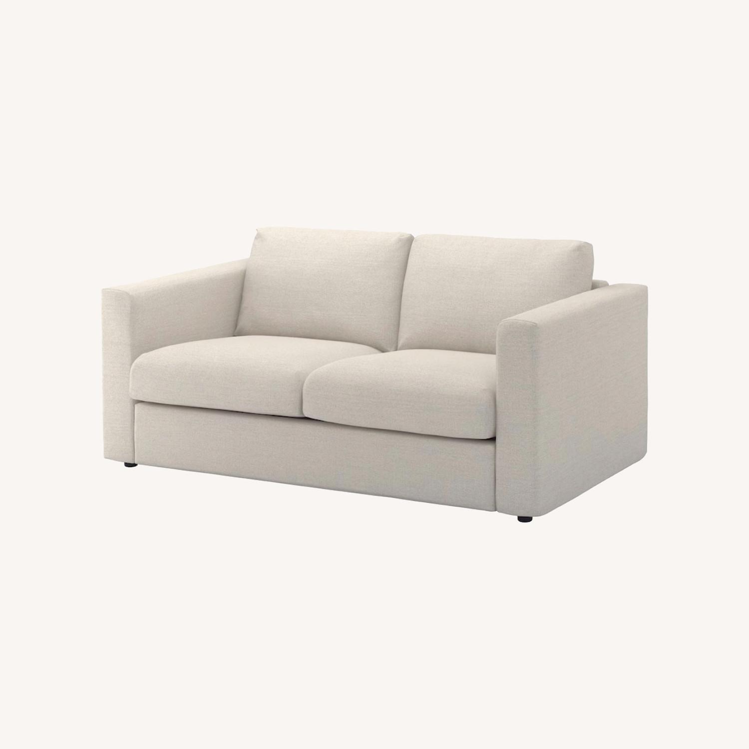 IKEA FINNALA Loveseat, Gunnared Beige - image-0
