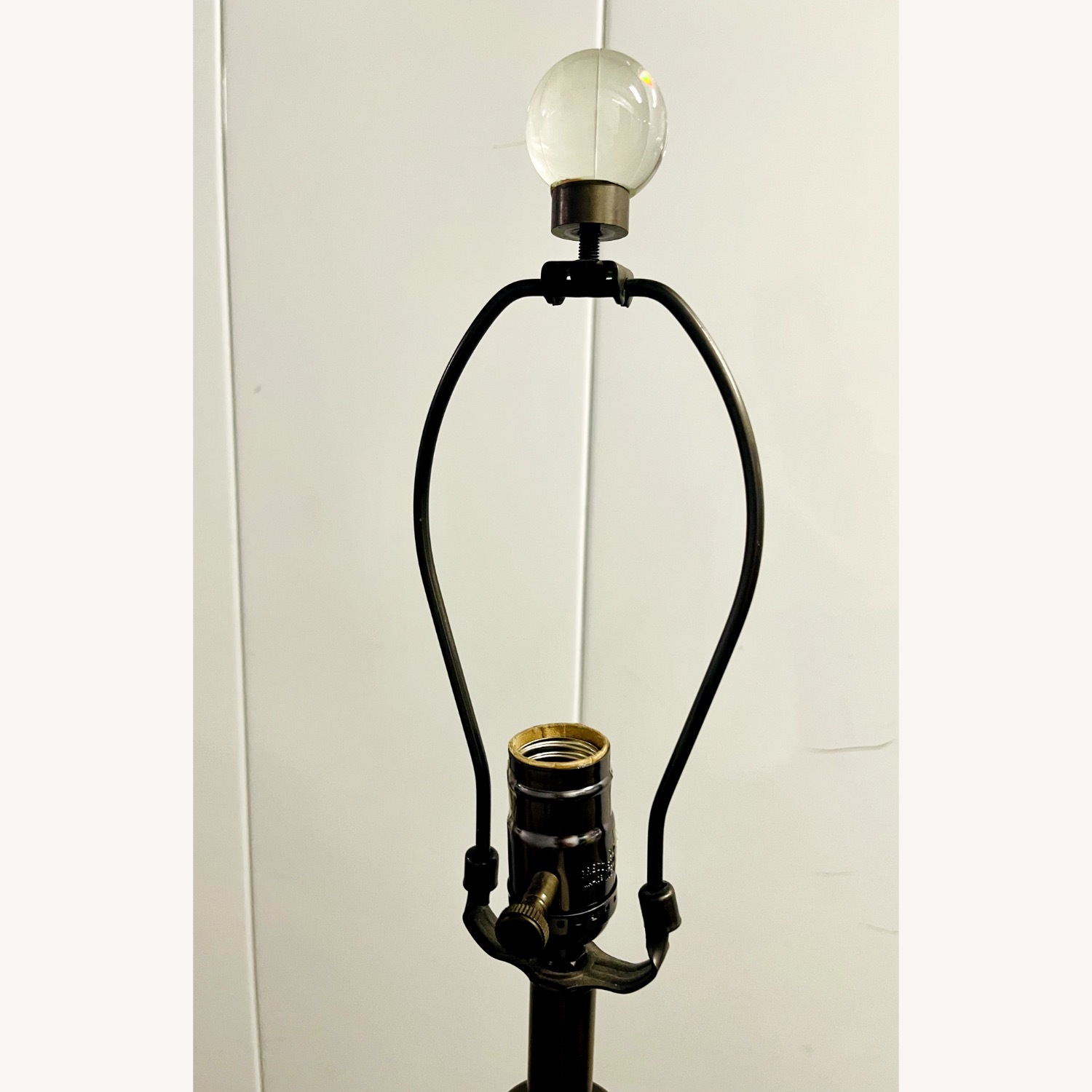 Pottery Barn Marston 60" White Glass Floor Lamp - image-5
