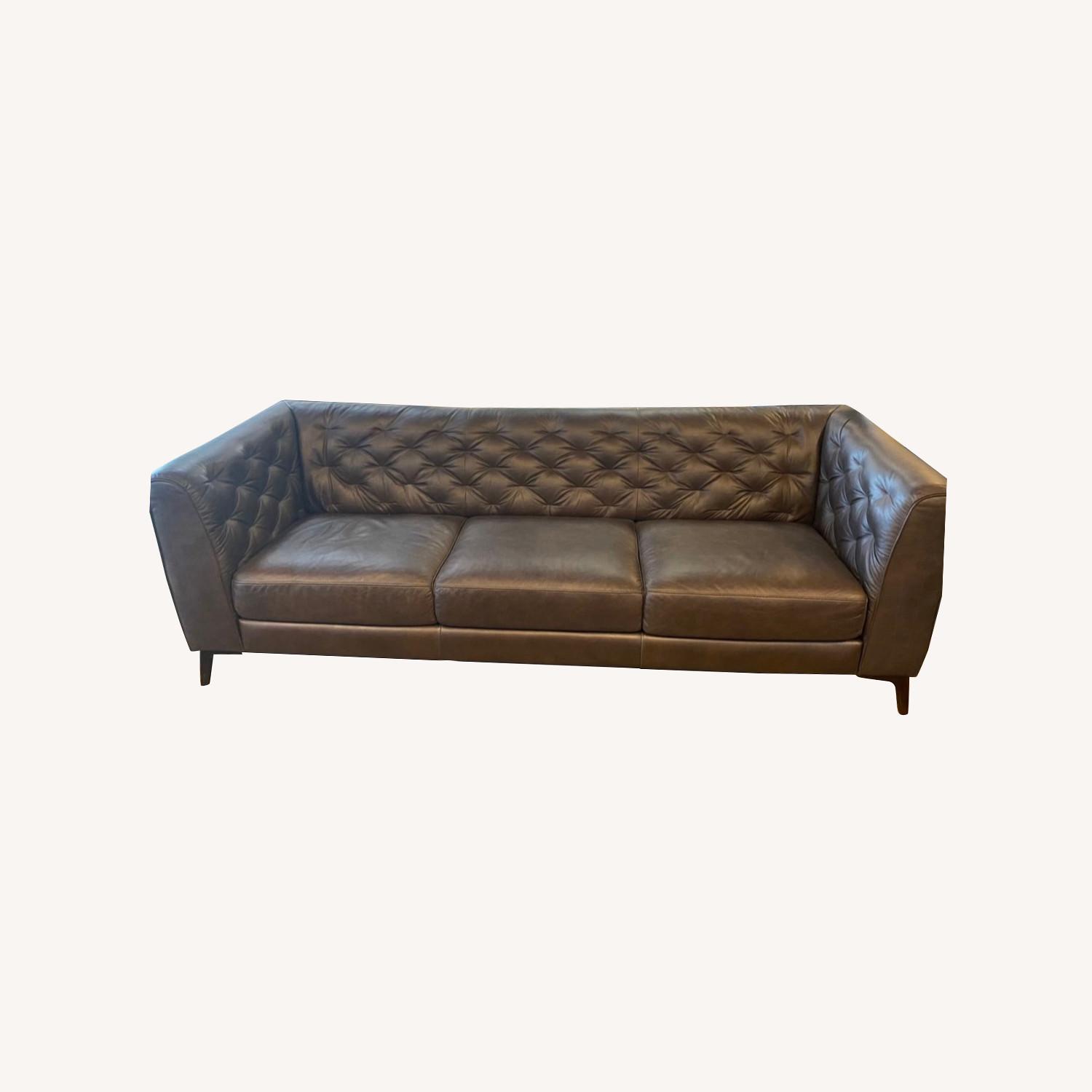 Contemporary Leather Sofa - image-0