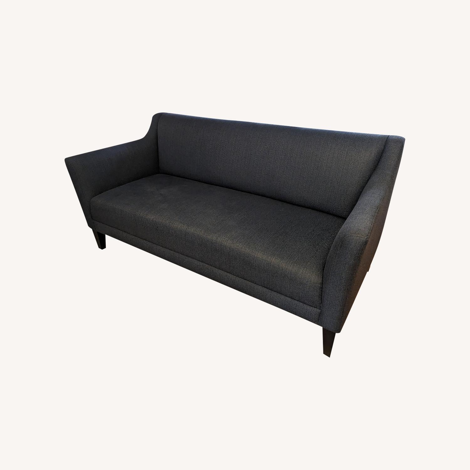 West Elm Blue Modern Sofa - image-0