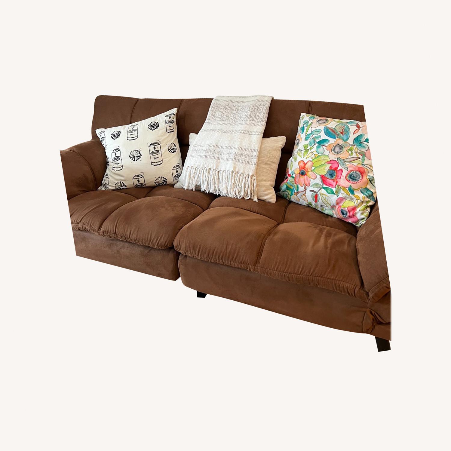 Futon Sofa Camel Color AptDeco