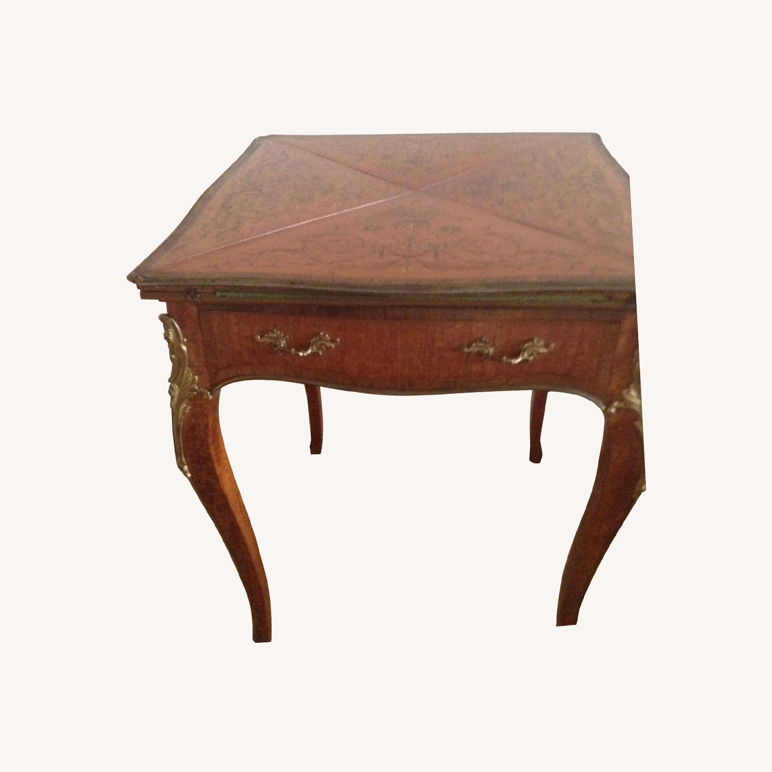 Antique Card Table - image-0