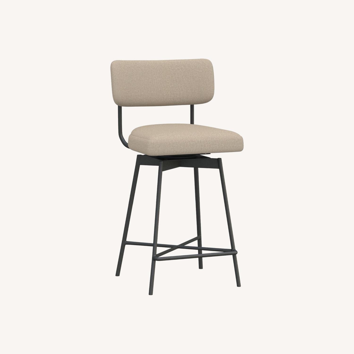 Pottery Barn Maison Upholstered Counter Stool - image-0