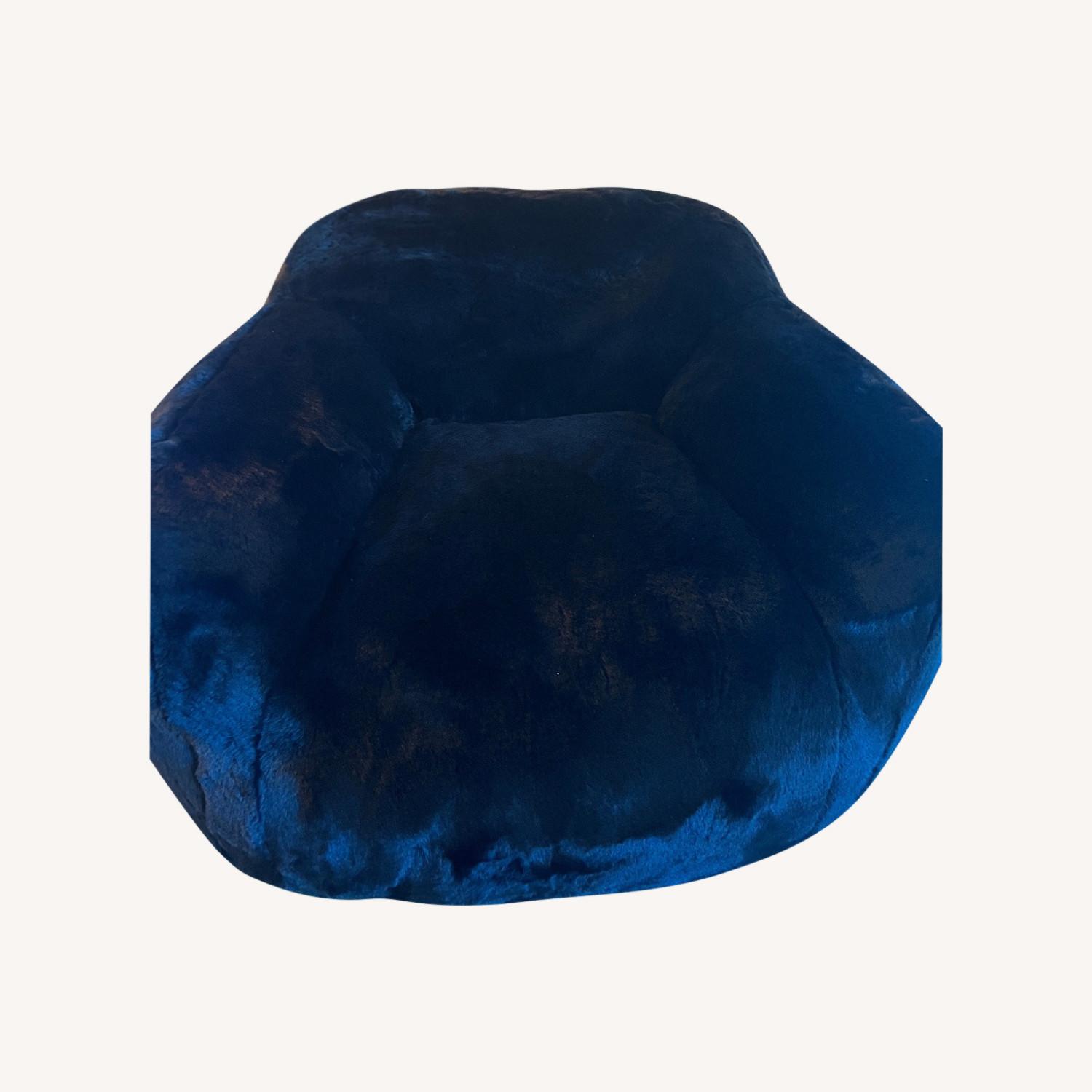 Scandinavian Designs Black Hugg Faux Fur Chair - image-0