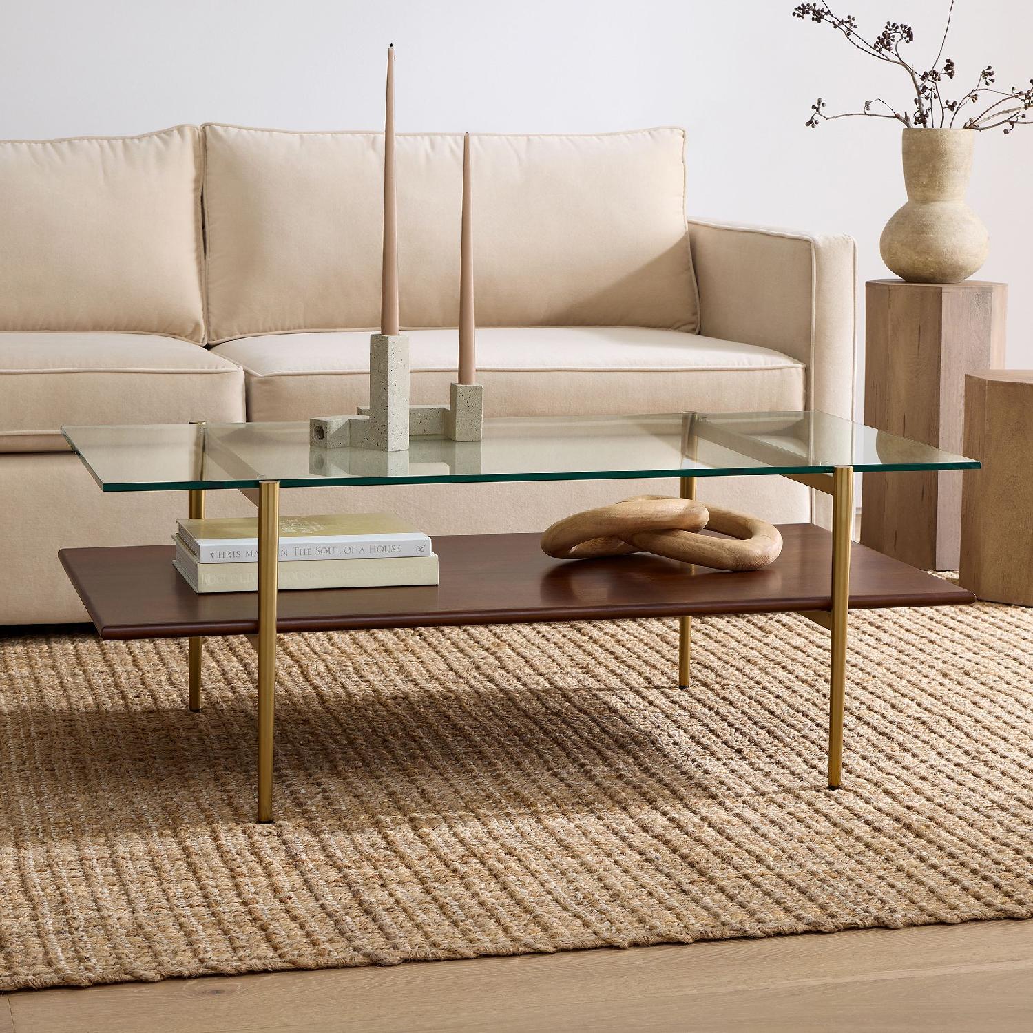 West Elm Mid-Century Art Display Coffee Table - image-4