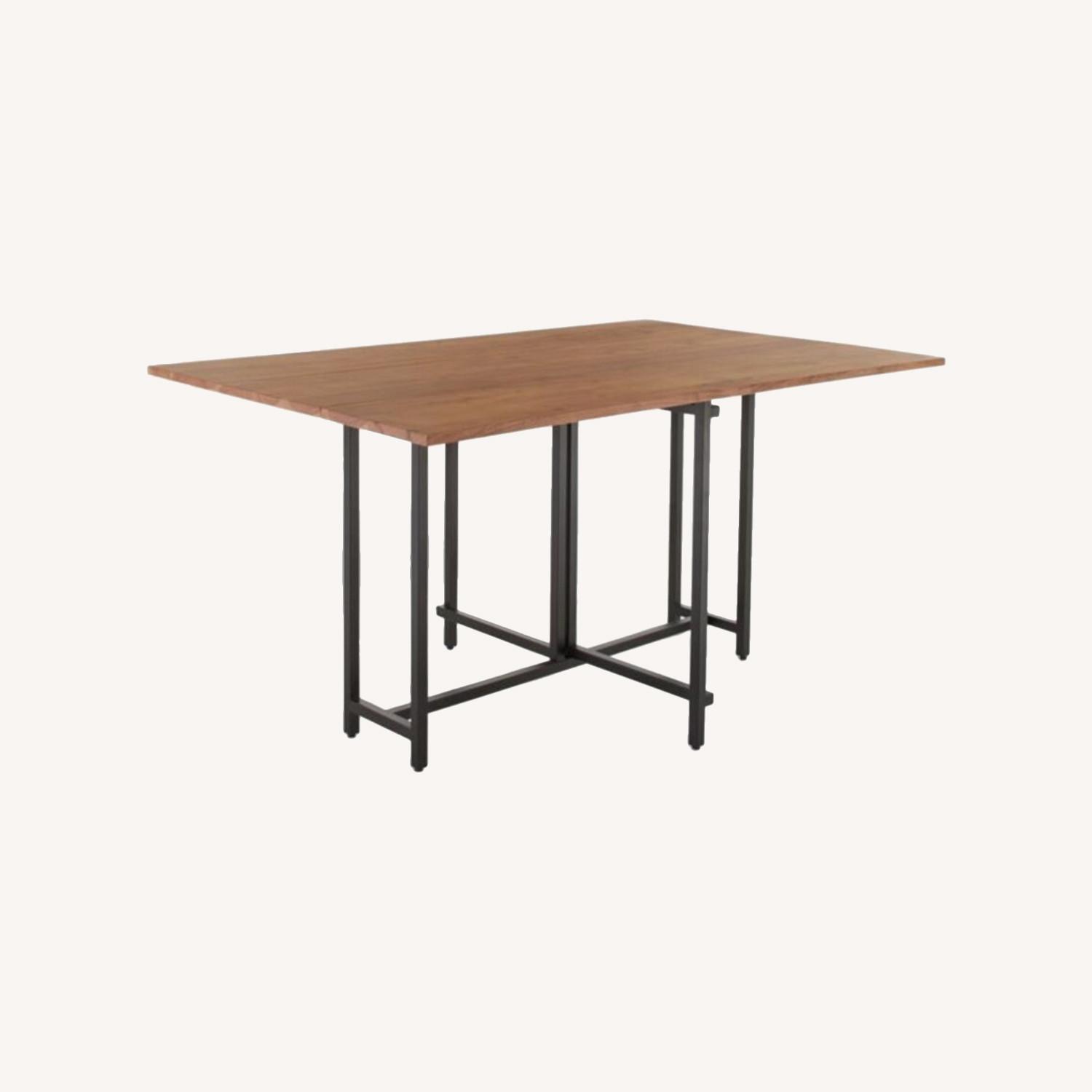 Crate & Barrel Origami Drop Leaf Dining Table - image-0