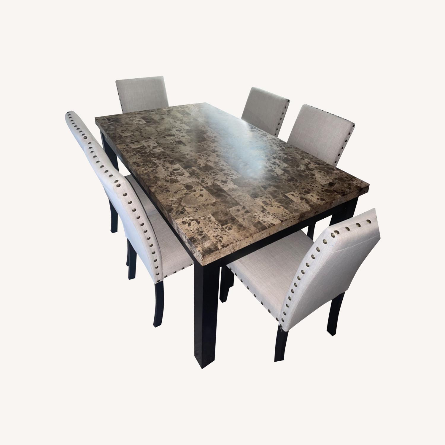 Wayfair 7 Piece Dining Set AptDeco