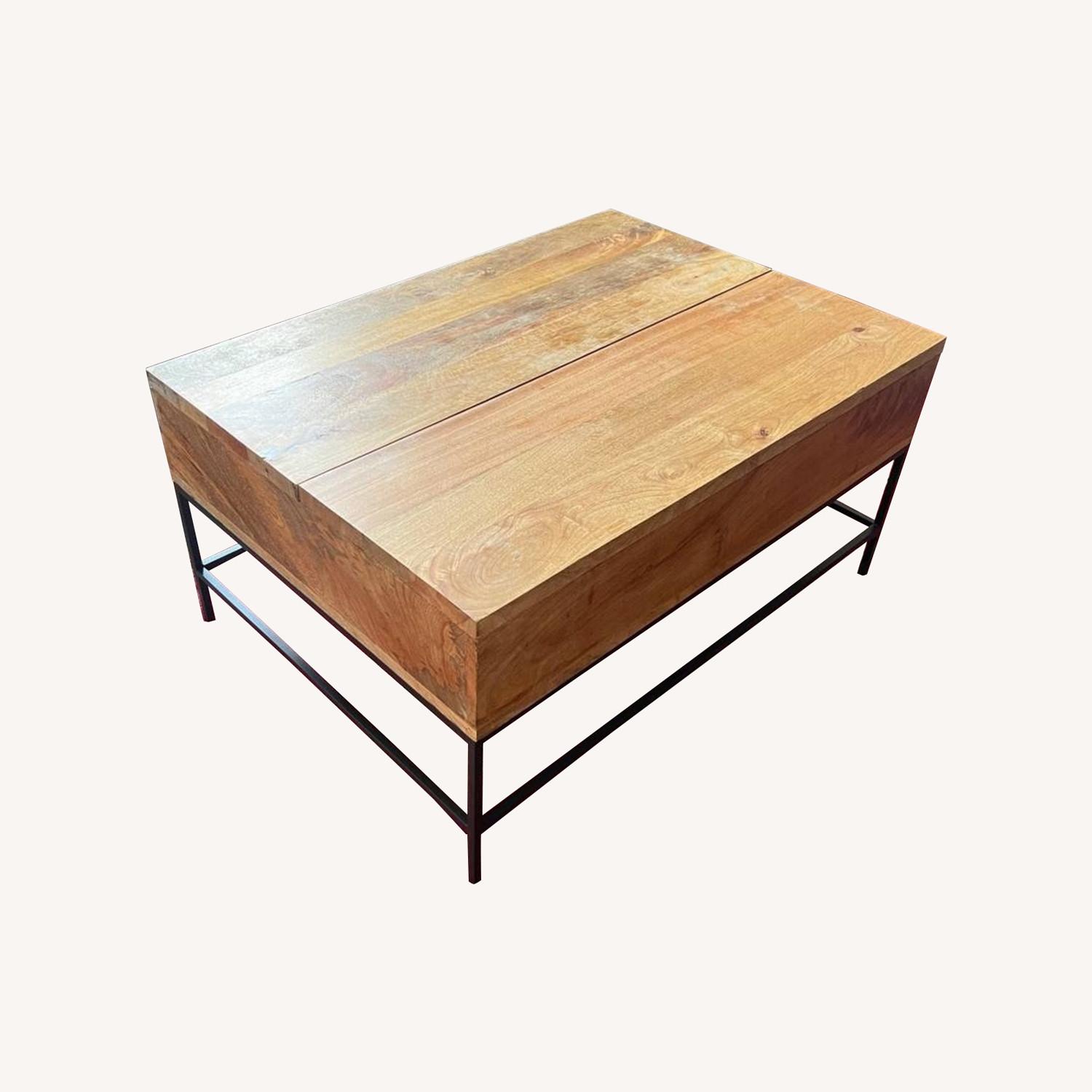 West Elm 36 Industrial Storage Coffee Table AptDeco