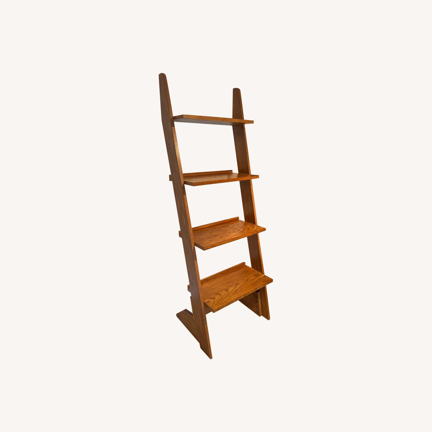 Wooden Ladder Bookshelf AptDeco