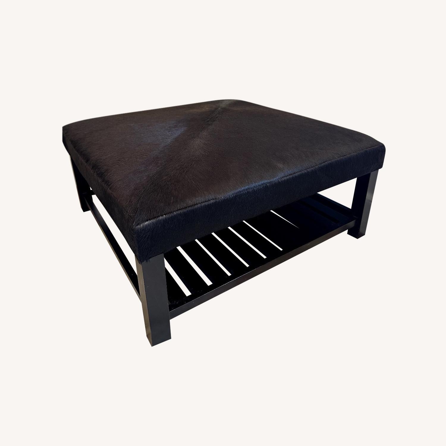 Arhaus Square Hide Coffee Table/Ottoman AptDeco