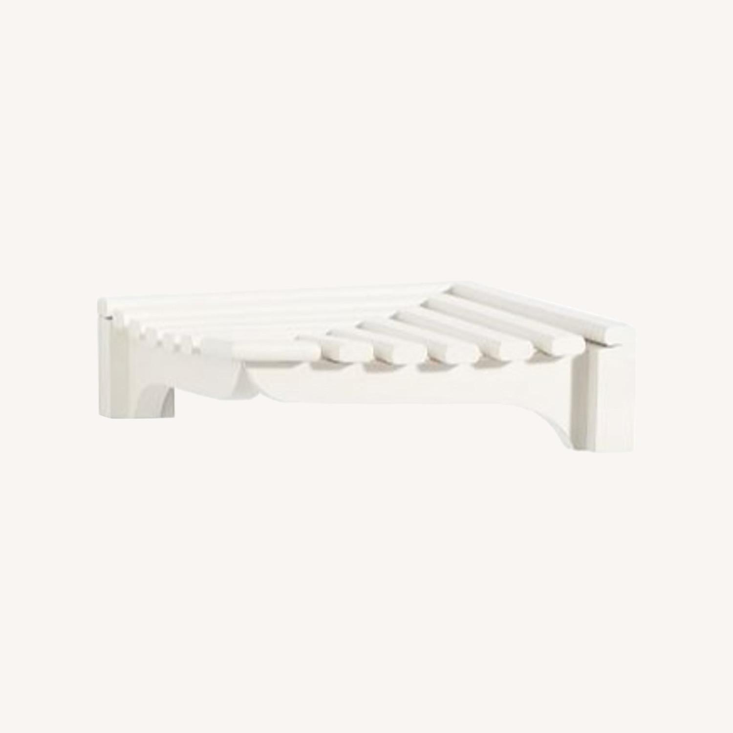 Pottery Barn Corner Shelf AptDeco