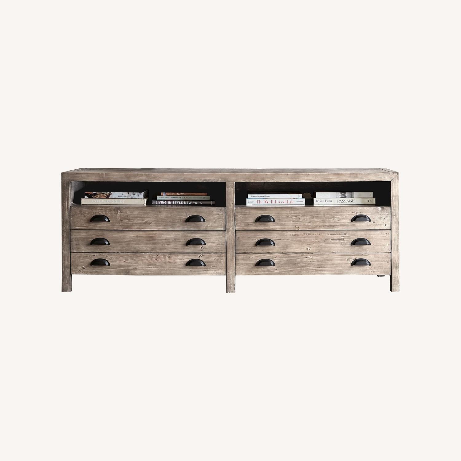 Pottery Barn Architect Media Console AptDeco