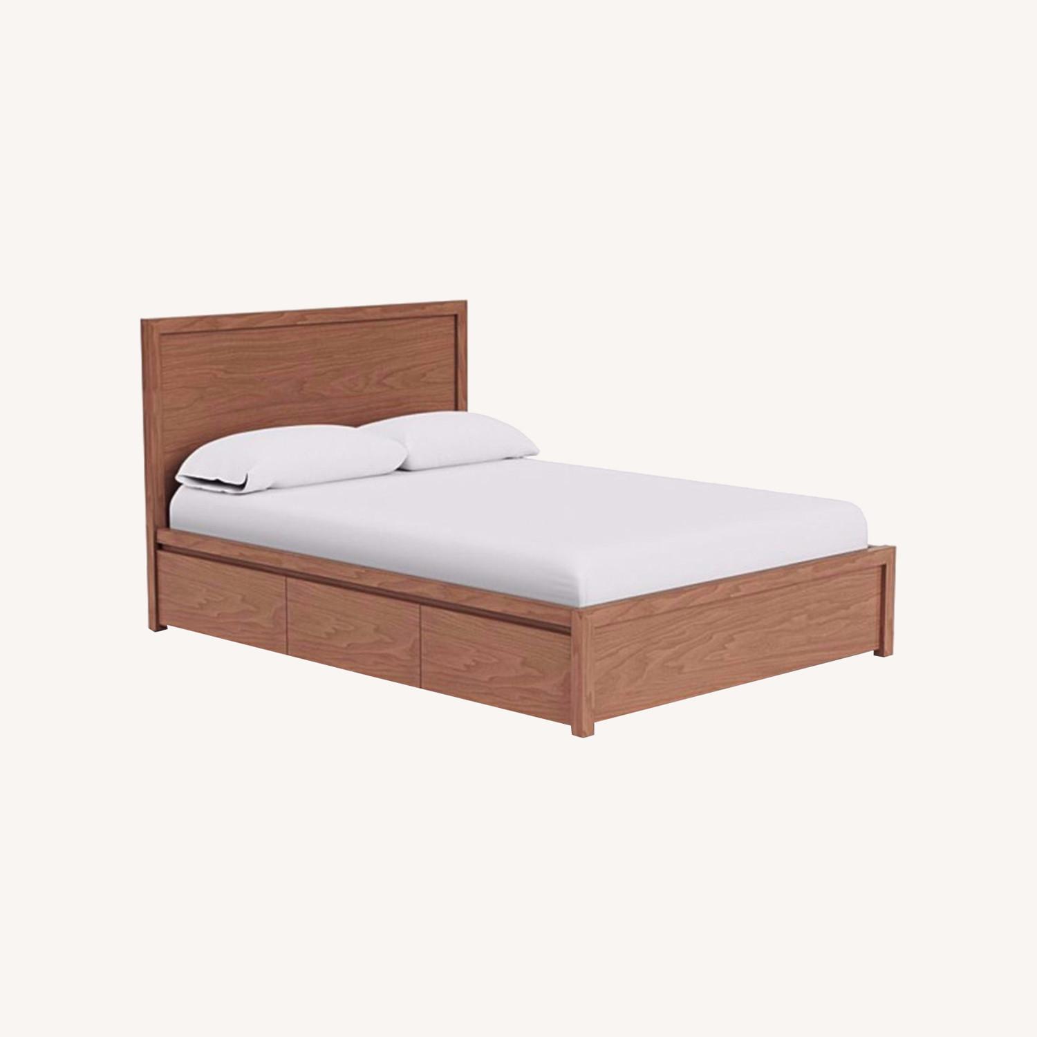 Marcel 6 Drawer Storage Bed - Dark Wood - image-0