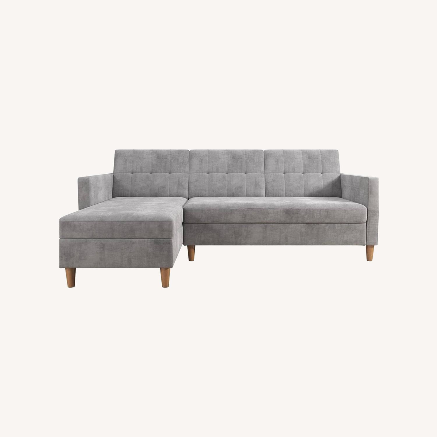 DHP Storage Sectional Futon - image-0