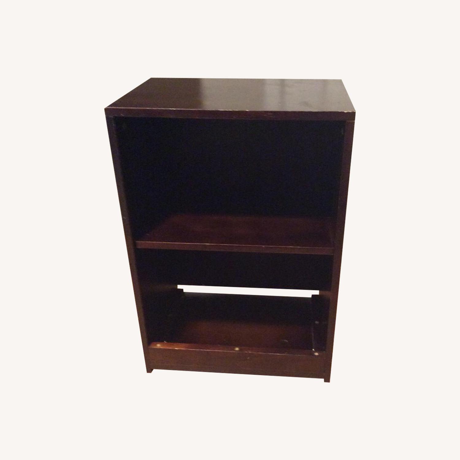 IKEA Dark Brown Nightstand Two Shelf - image-0