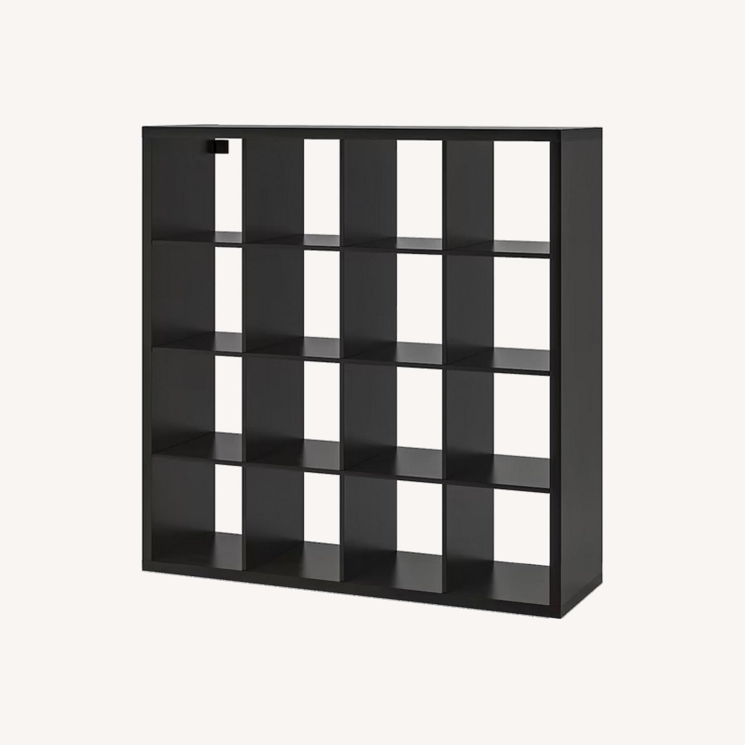 IKEA Shelves with 16 Cloth Boxes AptDeco